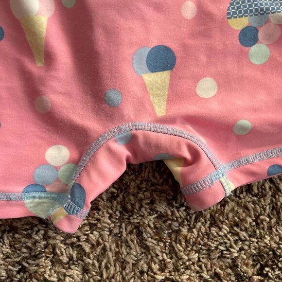 Hanna Andersson rashguard swimsuit size 75 (12-18 months) I’ve cream print - Picture 5 of 5